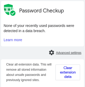 Google Password Checkup